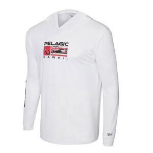 Pelagic Mens White Fishing Long Sleeve